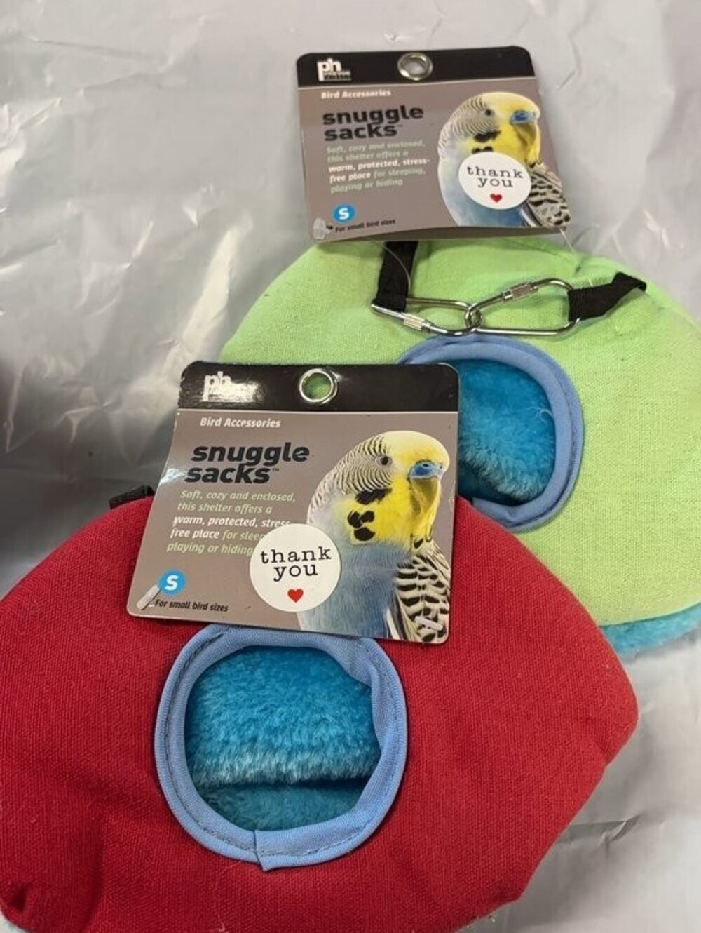 PH Bird Accessories Snuggle Sacks for Small Birds